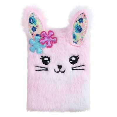 Kawaii animacinių filmų zuikis pliušinis dienoraštis, užrašų knygelė, nešiojamasis bloknotas, dienotvarkės knygų žurnalas Biuro reikmenys, raštinės reikmenys