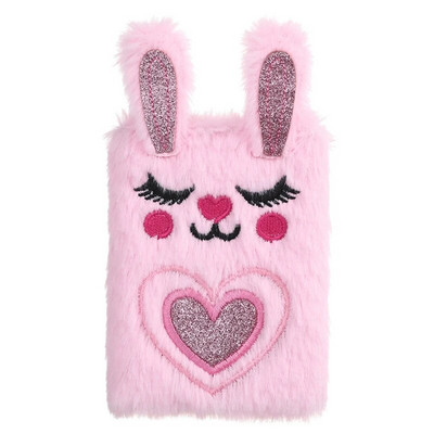 Kawaii animacinių filmų zuikis pliušinis dienoraštis, užrašų knygelė, nešiojamasis bloknotas, dienotvarkės knygų žurnalas Biuro reikmenys, raštinės reikmenys