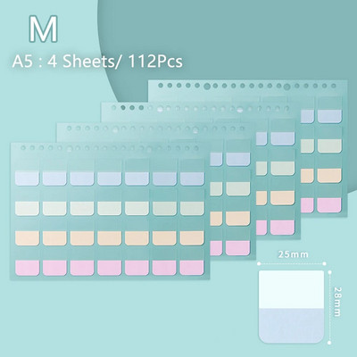 4 Φύλλα Πολύχρωμες ετικέτες μολύβδου Αυτοκόλλητα Σημεία σελίδων Κολλώδες σημείο ευρετήριο Αυτοκόλλητα Σελιδοδείκτες Λίστα υποχρεώσεων Χαρτικά