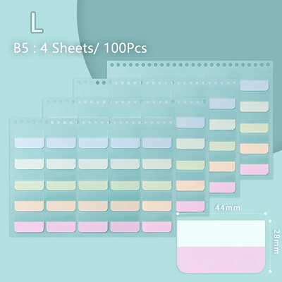 4 Φύλλα Πολύχρωμες ετικέτες μολύβδου Αυτοκόλλητα Σημεία σελίδων Κολλώδες σημείο ευρετήριο Αυτοκόλλητα Σελιδοδείκτες Λίστα υποχρεώσεων Χαρτικά