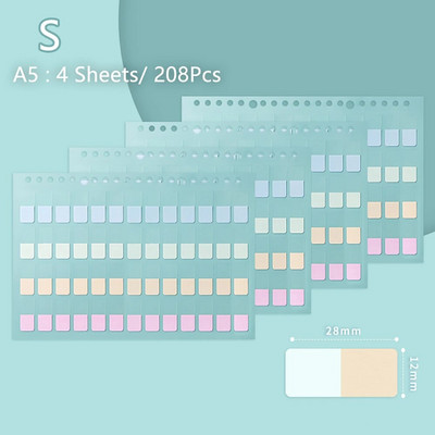 4 Φύλλα Πολύχρωμες ετικέτες μολύβδου Αυτοκόλλητα Σημεία σελίδων Κολλώδες σημείο ευρετήριο Αυτοκόλλητα Σελιδοδείκτες Λίστα υποχρεώσεων Χαρτικά