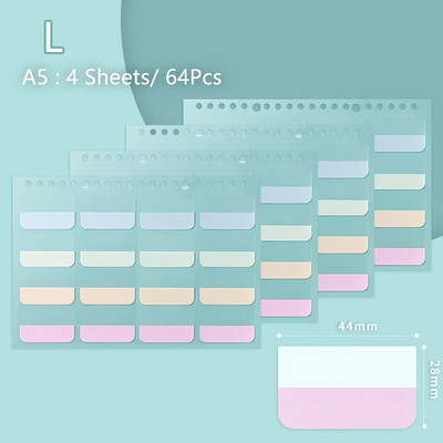 4 Φύλλα Πολύχρωμες ετικέτες μολύβδου Αυτοκόλλητα Σημεία σελίδων Κολλώδες σημείο ευρετήριο Αυτοκόλλητα Σελιδοδείκτες Λίστα υποχρεώσεων Χαρτικά