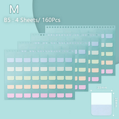 4 Φύλλα Πολύχρωμες ετικέτες μολύβδου Αυτοκόλλητα Σημεία σελίδων Κολλώδες σημείο ευρετήριο Αυτοκόλλητα Σελιδοδείκτες Λίστα υποχρεώσεων Χαρτικά