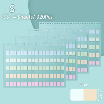 4 Φύλλα Πολύχρωμες ετικέτες μολύβδου Αυτοκόλλητα Σημεία σελίδων Κολλώδες σημείο ευρετήριο Αυτοκόλλητα Σελιδοδείκτες Λίστα υποχρεώσεων Χαρτικά