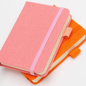 A7 Mini Notebook Ръкописна книга Word Memo Pad Дневник Джобна книга Джобна тетрадка Преносима малка ретро PU корица Плътен цвят