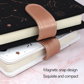 Constellation Cover Agenda Planner Notebook Undated Starry Sky A6 Soft PU Leather Μικρό Ημερολόγιο Πλήρους έτους Αχρονολόγητο Καθημερινά & Μηνιαία