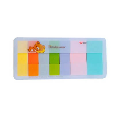 AIHAO SN301 Rilakkuma 7 farieb Indexové záložky Dávkovač Plánovač Nálepky Oddeľovač Kancelárske potreby Papier Lepiace poznámky