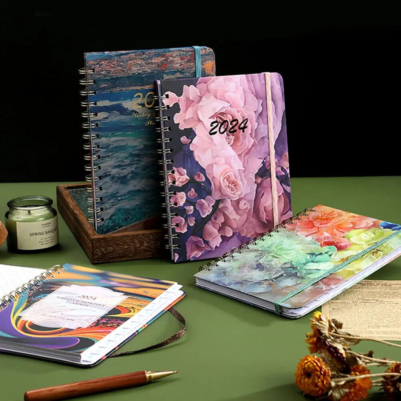 2024. aasta päevakava märkmik Ajahaldus Nädala kuuplaneerija Kahejuhtmeline sidumine Päevakava ajakava planeerijad Päevakava kalendri korraldaja