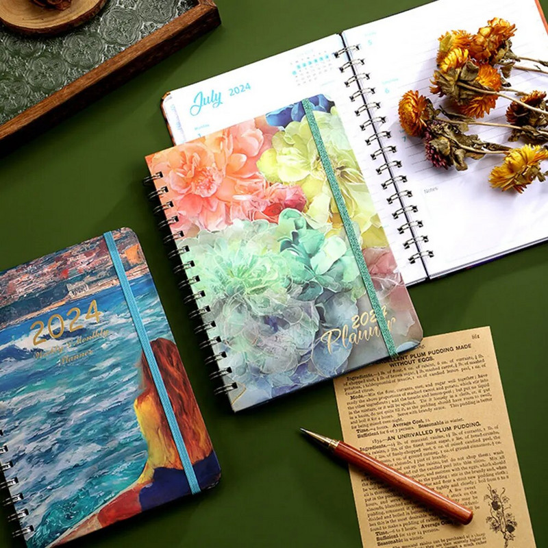 2024. aasta päevakava märkmik Ajahaldus Nädala kuuplaneerija Kahejuhtmeline sidumine Päevakava ajakava planeerijad Päevakava kalendri korraldaja