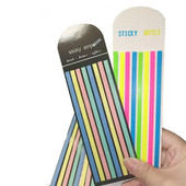 LE 2tk Värvid Memopadi kleebised Fluorestseerivad registrikaardid Lipud Kleepmärkmed Kirjatarbed Õpilased Kooli kontoritarbed