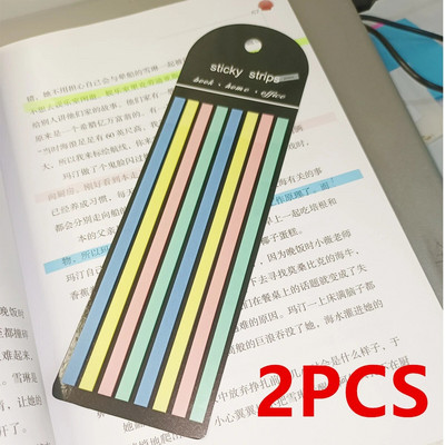 LE 2tk Värvid Memopadi kleebised Fluorestseerivad registrikaardid Lipud Kleepmärkmed Kirjatarbed Õpilased Kooli kontoritarbed