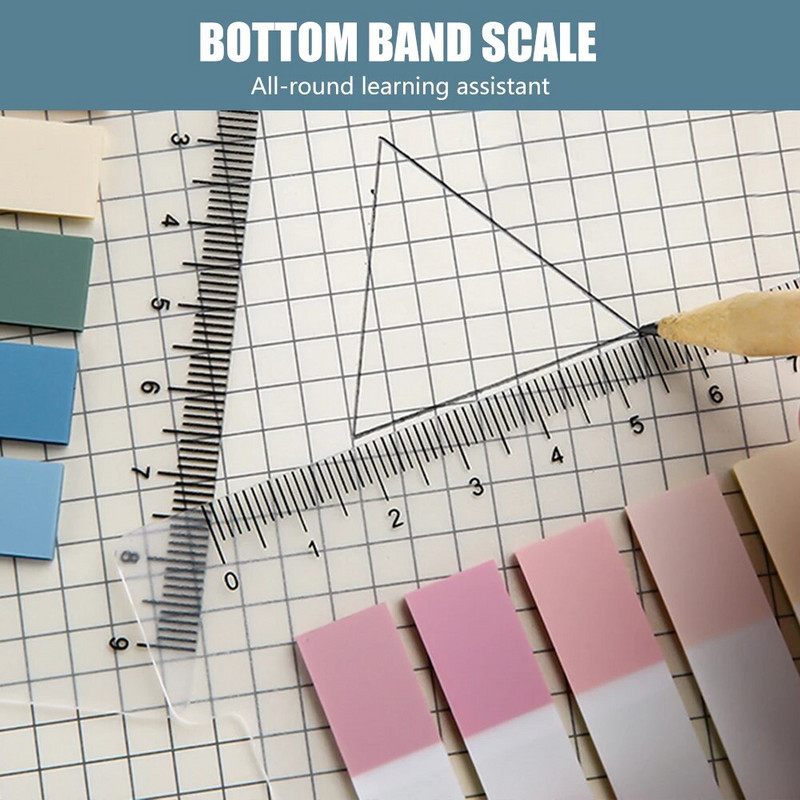 Läbipaistvad vahekaardid Lipud Kleepmärkmed Kirjatarbed Lastele Kingitused Veekindel isekleepuv memoMärkmik Kooli kontoritarbed