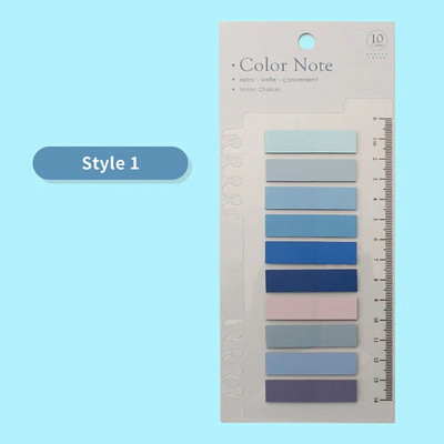 200 lehte/pakk Värvilised kleepuvad märkmed Memoleht Sildid Märkmik Järjehoidjad Märkmik Kool Kontoritarbed