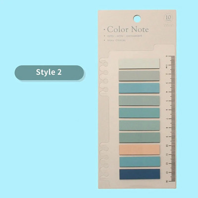 200 lehte/pakk Värvilised kleepuvad märkmed Memoleht Sildid Märkmik Järjehoidjad Märkmik Kool Kontoritarbed