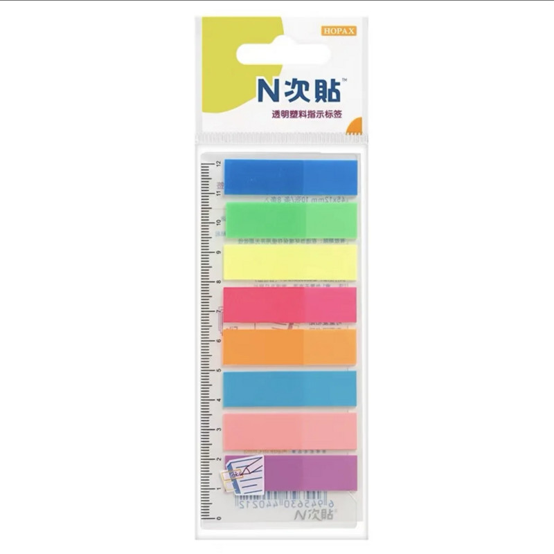 Stickn 34020/34021 Spalvingi plastikiniai rodyklės skirtukai Dozatorius Lipdukai Skirstyklė Biuro reikmenys Popierius Lipdieji lapeliai