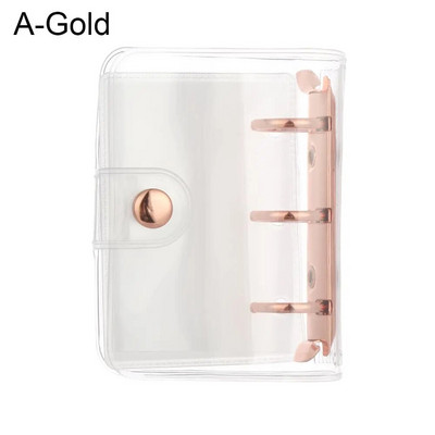 Mini File Folder 3 Hole Loose-leaf Refill Notebook Cover Hand account Diary Ring Binder Inner Pages Βιβλίο ημερολογίου