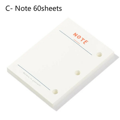 Mini File Folder 3 Hole Loose-leaf Refill Notebook Cover Hand account Diary Ring Binder Inner Pages Βιβλίο ημερολογίου