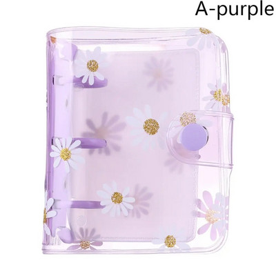 Mini File Folder 3 Hole Loose-leaf Refill Notebook Cover Hand account Diary Ring Binder Inner Pages Βιβλίο ημερολογίου