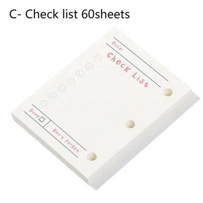 Mini File Folder 3 Hole Loose-leaf Refill Notebook Cover Hand account Diary Ring Binder Inner Pages Βιβλίο ημερολογίου