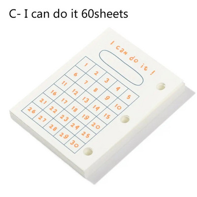 Mini File Folder 3 Hole Loose-leaf Refill Notebook Cover Hand account Diary Ring Binder Inner Pages Βιβλίο ημερολογίου