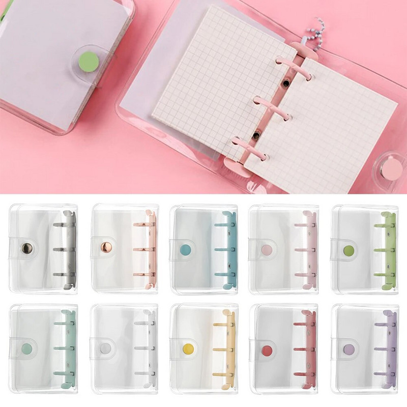 Mini File Folder 3 Hole Loose-leaf Refill Notebook Cover Hand account Diary Ring Binder Inner Pages Βιβλίο ημερολογίου