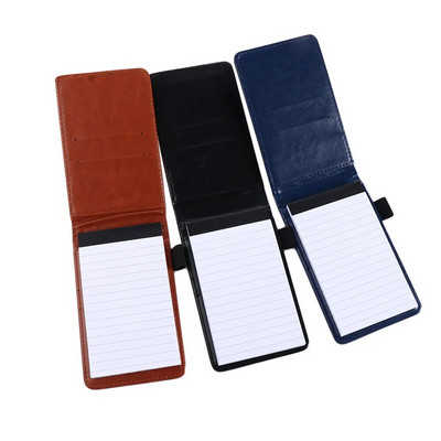 Bőr borítású zsebtervező A7 notebook kis jegyzettömb Jegyzetfüzet Üzleti napló jegyzetek Irodai iskolai levélpapír