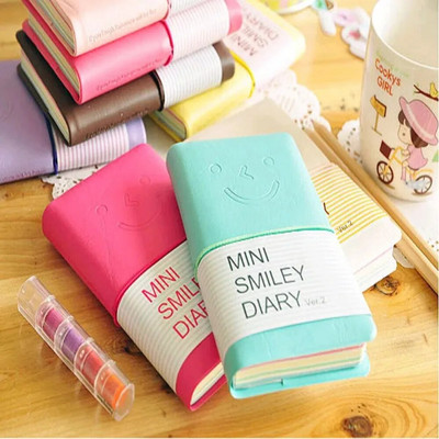 Smile Notebook Montat Hard Copybook Color Jurnal Book Notepad Kawaii Papetarie Cadou Zakka Material de birou Rechizite scolare