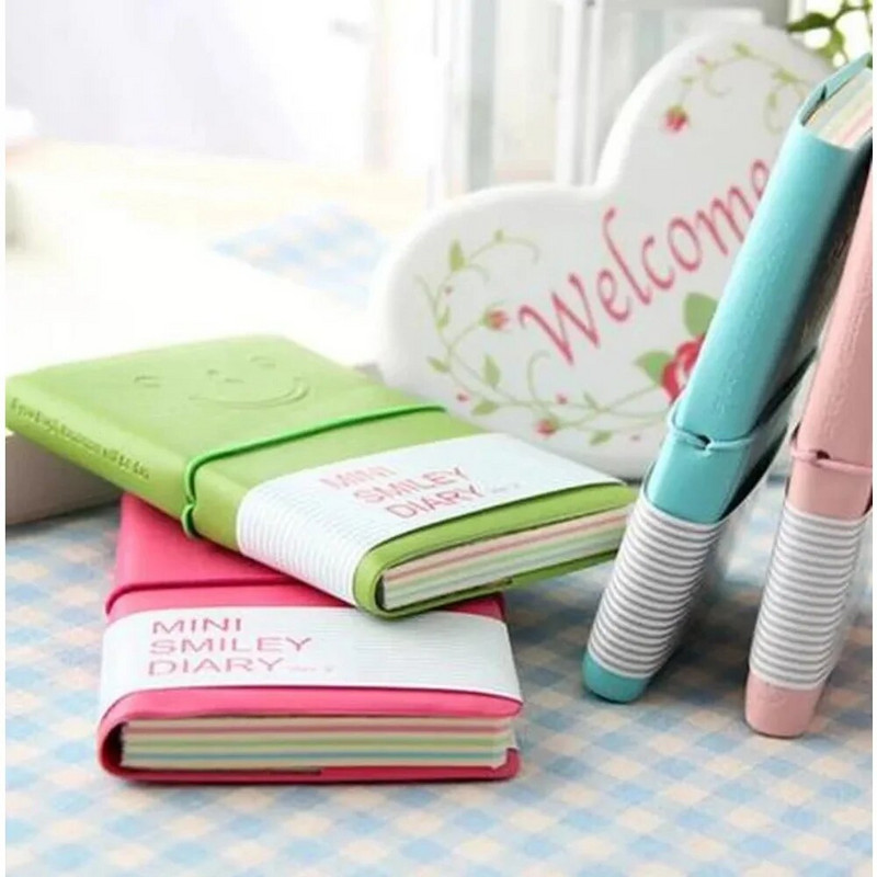 Τοποθετημένο σε φορητό υπολογιστή Smile Hard Copybook Έγχρωμο Ημερολόγιο Σημειωματάριο Δώρο Γραφικής ύλης Kawaii Zakka Υλικό Γραφείου Σχολικά Προμήθειες