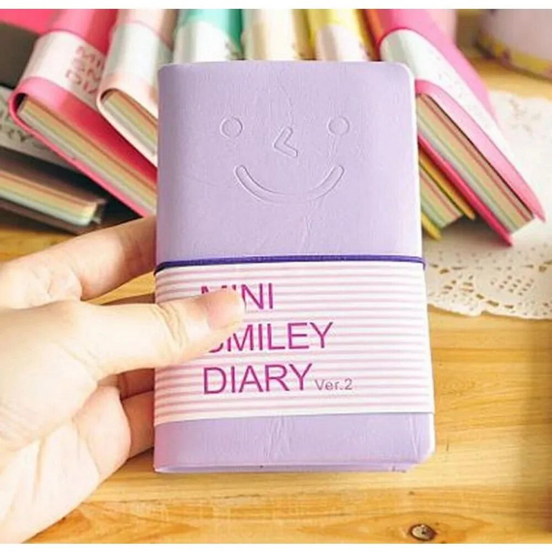 Τοποθετημένο σε φορητό υπολογιστή Smile Hard Copybook Έγχρωμο Ημερολόγιο Σημειωματάριο Δώρο Γραφικής ύλης Kawaii Zakka Υλικό Γραφείου Σχολικά Προμήθειες