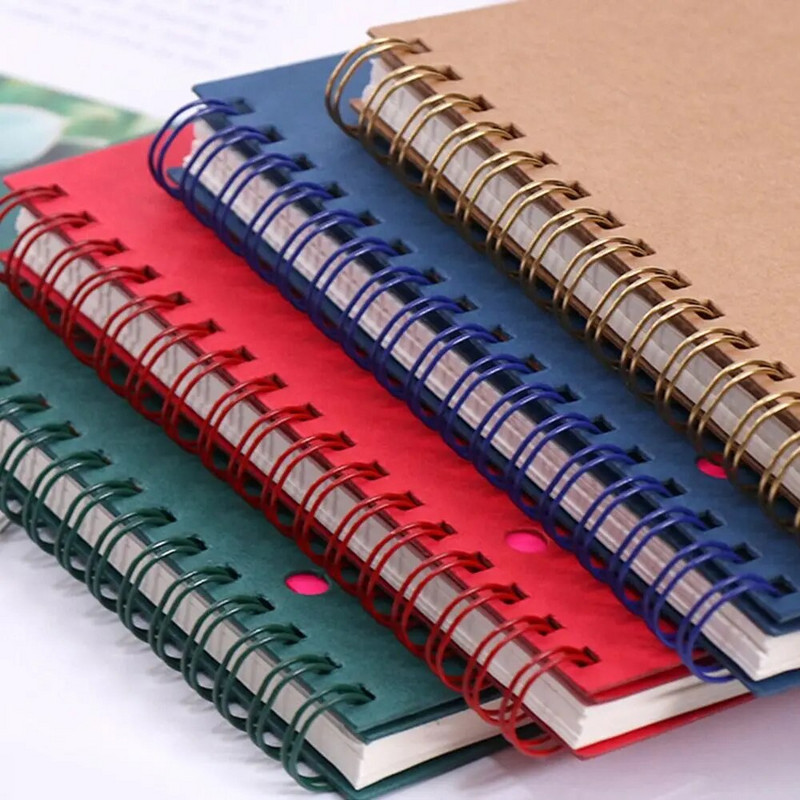 70 lehte Retrospiraalmähis visandivihik jõupaberist märkmik Sketch Maalimise päevik Õpilase märkmik Raamat memo visandiplokk