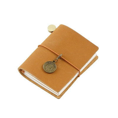 Notebook Traveler's Fromthenon Mini Notebook με χαλαρά φύλλα Top Layer Leather Pocket Planner Notebooks for Students Χαρτικά
