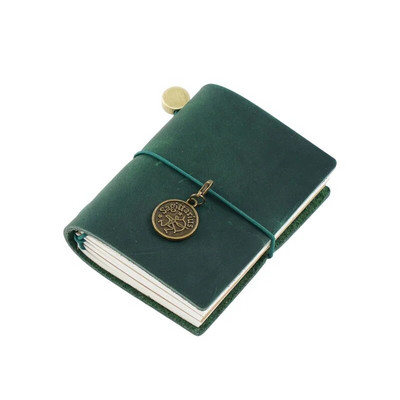 Notebook Traveler's Fromthenon Mini Notebook με χαλαρά φύλλα Top Layer Leather Pocket Planner Notebooks for Students Χαρτικά