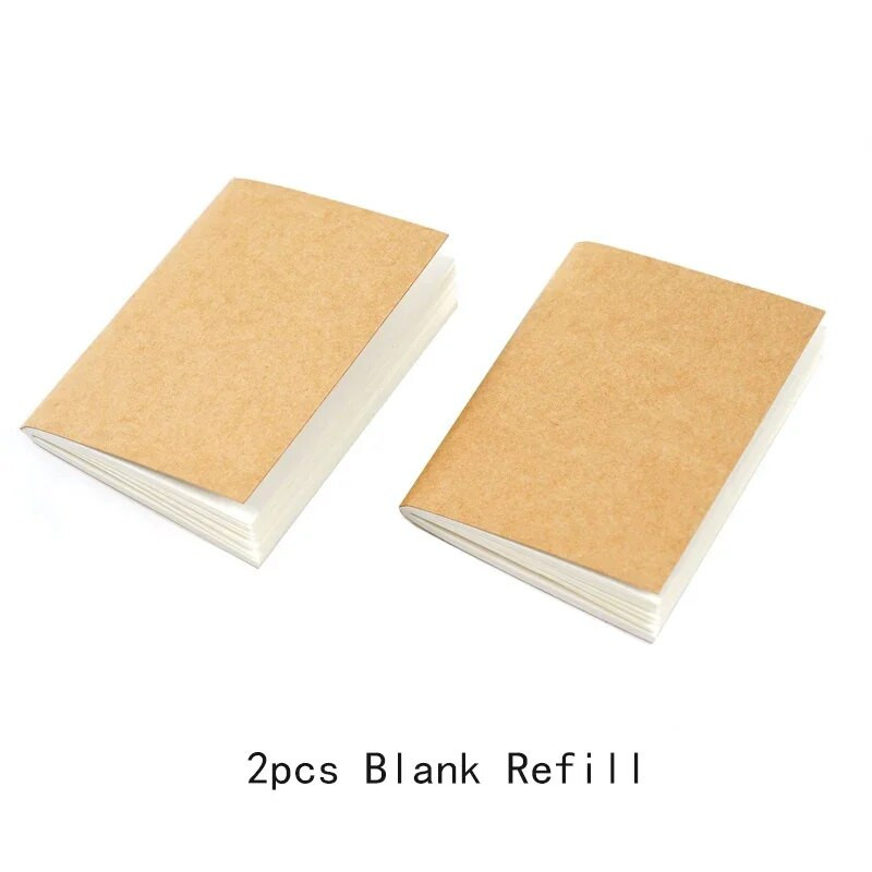 Notebook Traveler's Fromthenon Mini Notebook με χαλαρά φύλλα Top Layer Leather Pocket Planner Notebooks for Students Χαρτικά