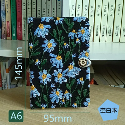 Α5/A6 Χειροποίητο Κέντημα Σημειωματάριο Μαθητικής Εργασίας Σκίτσο Κενό Χέρι Ledger Απλές φορητές προμήθειες γραφικής ύλης