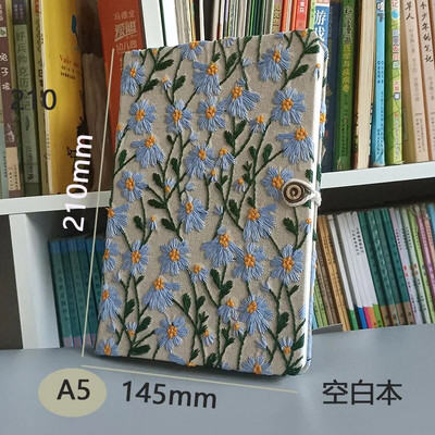 Α5/A6 Χειροποίητο Κέντημα Σημειωματάριο Μαθητικής Εργασίας Σκίτσο Κενό Χέρι Ledger Απλές φορητές προμήθειες γραφικής ύλης