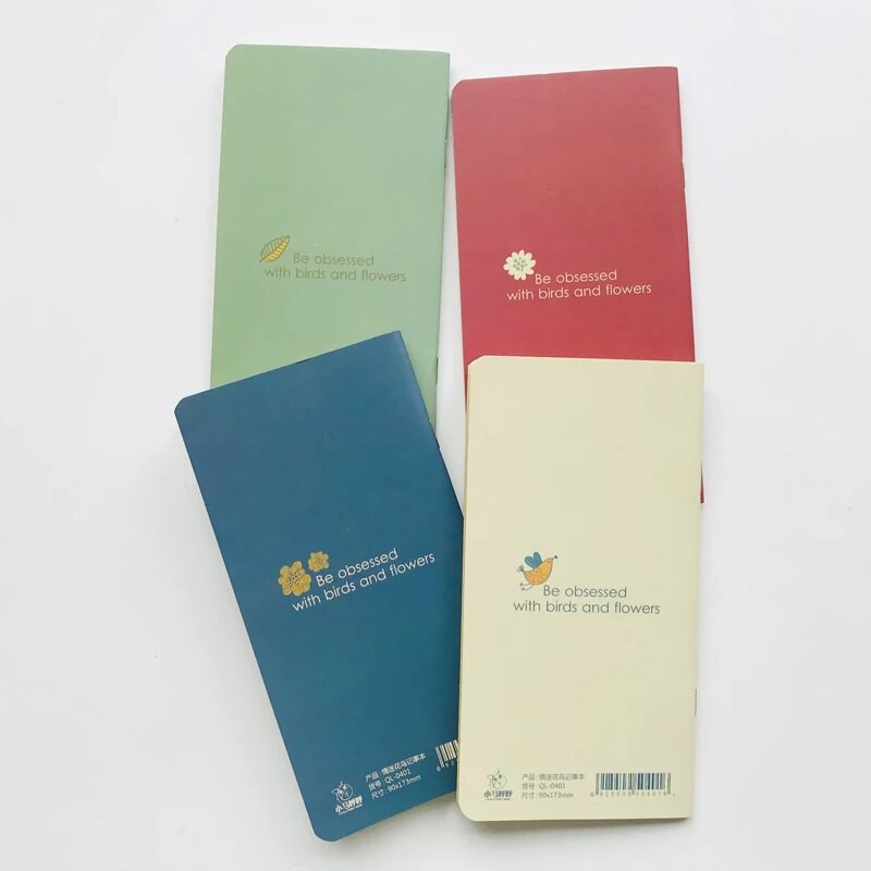 24 lehte Elegantne linnud ja lilled Tekk Märkmik Päeviku kirjutamine Raamat Õpilaste kirjatarbed Kooli kontoritarbed