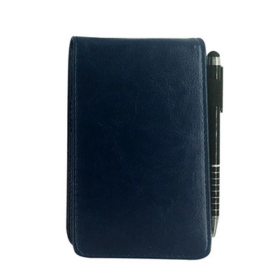 Δερμάτινο μικρό σημειωματάριο τσέπης A7 Planner Daily Memo Mini Notepad με μεταλλικό στυλό γραφίδας για επαγγελματικά ταξίδια γραφείου