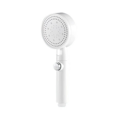 Κεφαλή ντους 6 Λειτουργιών Εξοικονόμηση νερού Ρυθμιζόμενο ντους υψηλής πίεσης με ένα κλειδί οικολογικό μασάζ ντους Αξεσουάρ μπάνιου