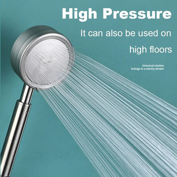 304 Κεφαλή ντουζιέρας από ανοξείδωτο χάλυβα Υψηλής πίεσης Χειροκίνητο Μπάνιο Επιτοίχιο Κεφαλή ντους με εξοικονόμηση νερού υπό πίεση