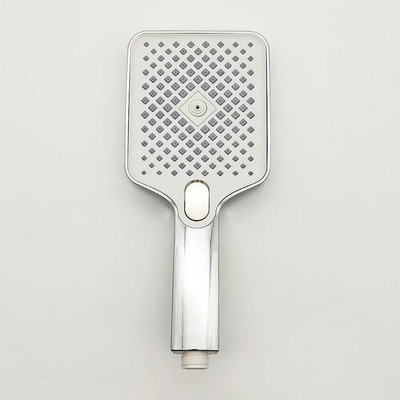 Αξεσουάρ μπάνιου ντους βροχής Αξεσουάρ μπάνιου, κεφαλή ντους υψηλής πίεσης, μεγάλης ροής, μαύρη 4 τρόπων λειτουργίας Τετράγωνο ακροφύσιο σπρέι εξοικονόμησης νερού