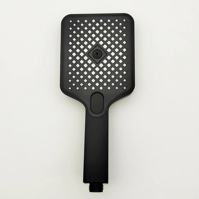 Αξεσουάρ μπάνιου ντους βροχής Αξεσουάρ μπάνιου, κεφαλή ντους υψηλής πίεσης, μεγάλης ροής, μαύρη 4 τρόπων λειτουργίας Τετράγωνο ακροφύσιο σπρέι εξοικονόμησης νερού