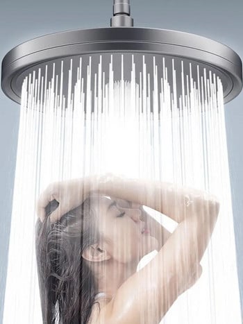 ΝΕΑ 6 Λειτουργίες Κεφαλή ντους βροχής υψηλής πίεσης Εξοικονόμηση νερού Κορυφαίο ντους βροχής Ρυθμιζόμενη βρύση ντους Αξεσουάρ μπάνιου