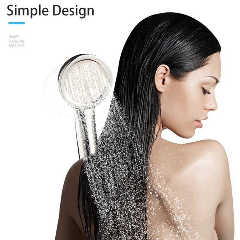 Αξεσουάρ μπάνιου Ακροφύσιο ψεκασμού εξοικονόμησης νερού χρωμίου κεφαλή ντους υψηλής πίεσης Στρογγυλή βροχόπτωση