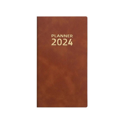 Atsiminimų dienoraščio planavimo priemonė anglų kalba Agenda 2024 Užrašų planuotojas Dienoraštis Užrašų bloknotas Verslo užrašų knygelės darbo planas sustorėti