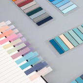 Νέα αυτοκόλλητα με ευρετήριο χρώματος PET Αυτοκόλλητα αυτοκόλλητα ευκολίας Σημείωση για αυτοκόλλητα σχεδιασμού σήμανσης σελίδας Σχολικά είδη γραφείου