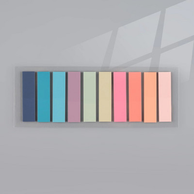 Νέα αυτοκόλλητα με ευρετήριο χρώματος PET Αυτοκόλλητα αυτοκόλλητα ευκολίας Σημείωση για αυτοκόλλητα σχεδιασμού σήμανσης σελίδας Σχολικά είδη γραφείου