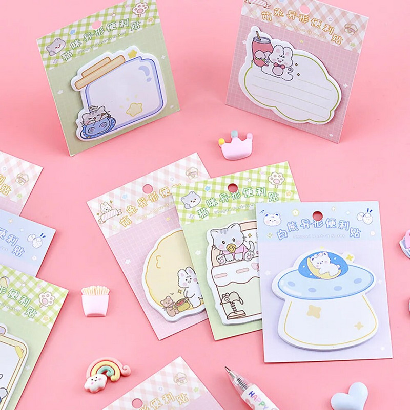 20 lapų Kūrybinis animacinis filmukas Ateivis Lipnieji užrašai Užrašų bloknotas Žurnalas Studentų užrašų bloknotas „Pasidaryk pats“ iškarpų albumas, dekoravimas raštinės reikmenimis