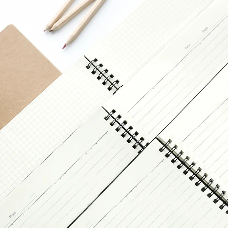 1 τεμ A5 B5 Diary Coil Grid Οριζόντια γραμμή για Σχέδιο Ζωγραφική Graffiti Σημειωματάριο από μαλακό χαρτί Σχολικά είδη