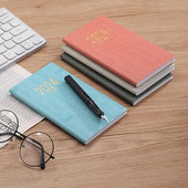 A6 planavimo bloknotas netikros odos viršelis storas popierius, sklandžiai rašomas 2024 m. darbotvarkės sąsiuvinis namų biuro mokyklai