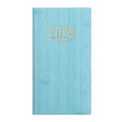 A6 planavimo bloknotas netikros odos viršelis storas popierius, sklandžiai rašomas 2024 m. darbotvarkės sąsiuvinis namų biuro mokyklai